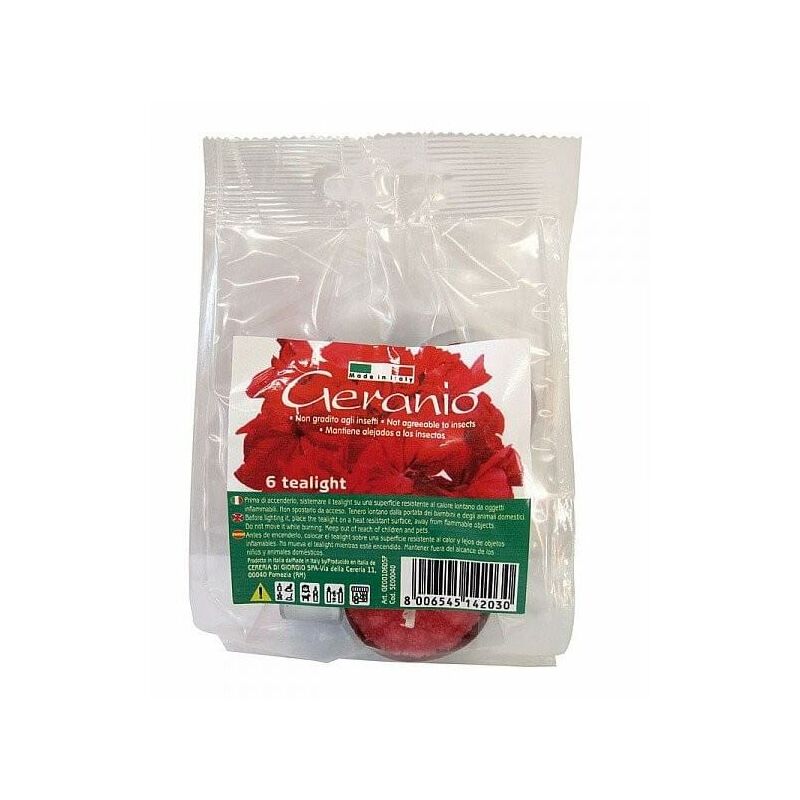 Tea light geranio PZ.6