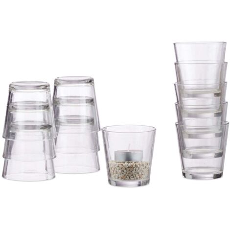 Tea light glasses set of 2