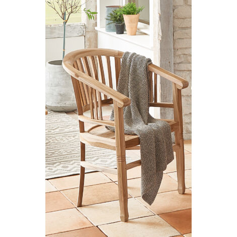 Teak Gartensessel Gartenstuhl mit Armlehnen MORENO