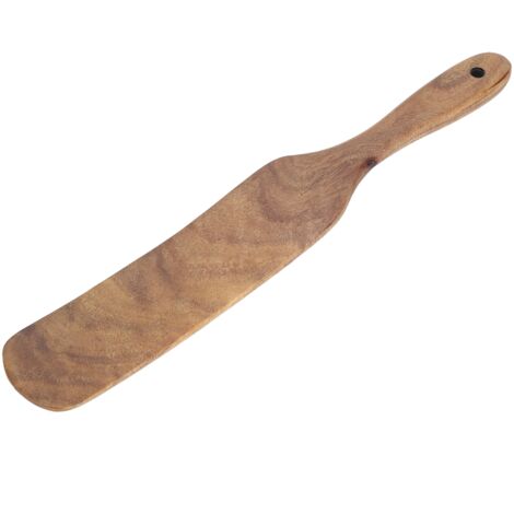 Teak-Küchenspatel – Bratschaufel aus Holz – Kochutensil 33,5 x 5 cm