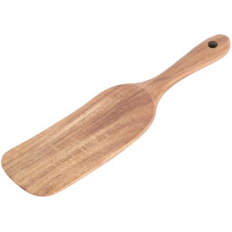 Teak-Küchenspatel, lebensmittelechter Bratlöffel aus Holz, 26 x 6 cm, Küchenutensil