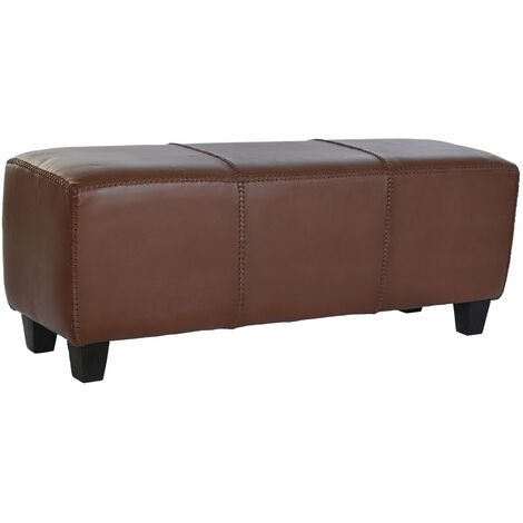 Teak-Leder-Schuhkissen 120x41x46 Brown Teak Leder mehrfarbige Farbfamilienfamilienschuhpolster und Details Details
