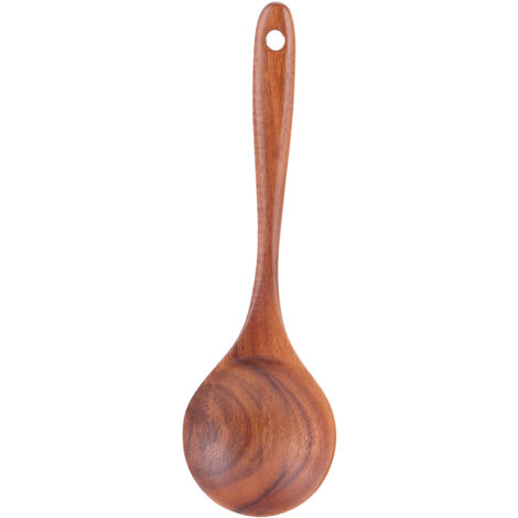 Teak Mixing Spoon Wooden No‑Stick Cooking Spoon Butter Stirring Spoon for Home Kitchen