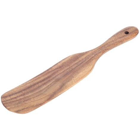 Teak Spatula Flat Shape FoodGrade Wooden Cooking Spatula for Home Kitchen Cooking(29x5.5cm )