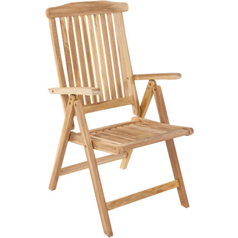 SAM OUTILLAGE Teakholz Gartenstuhl Klappsessel Hochlehner ARUBA