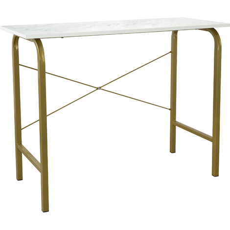 Teamson Home 40" Escritorio / Mesa De Oficina - Tablero Imitación Mármol VNF-00092