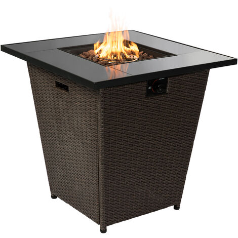 Brasero De Jardin Montafox Ø 58 Cm - Foyer Extérieur En Métal Pour Charbon De Bois Et Bûches