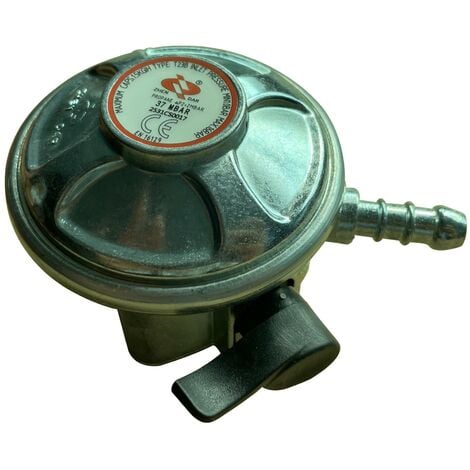 Teamson Home ES Propane Gas Regulator and Hose for Gas Fire Pits, Standard Clip On Type with On/Off Switch