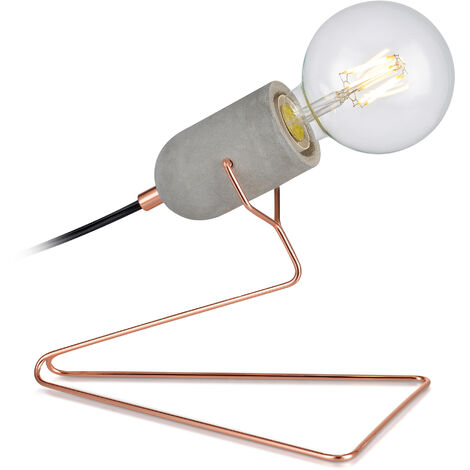 Teamson Home Pettit Accent Table Lamp, Electric Reading Desk Light for Living Room, Office or Bedroom, Modern Lighting in Rose Gold