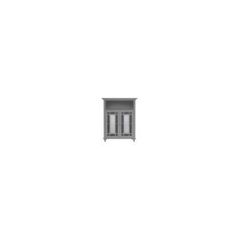 Teamson Home Windsor Mueble De Baño Gris De Madera Puertas Dobles EHF-529G - Gris