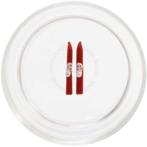 Teca Gobelets Tumbler Winter Game Ski en verre borosilicate fait main avec décor 3D 35 cl, design artisanal inspiré des sports d'hiver