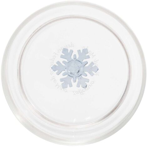 Teca Verres Tumbler Winter Games Set 35cl en verre borosilicate décor Flocon de Neige, artisanat de haute qualité pour table d'hiver élégante