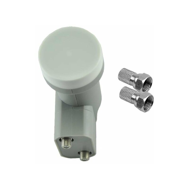 

Tecatel Illusion Twin - LNB con 2 Salidas universales, Color Gris
