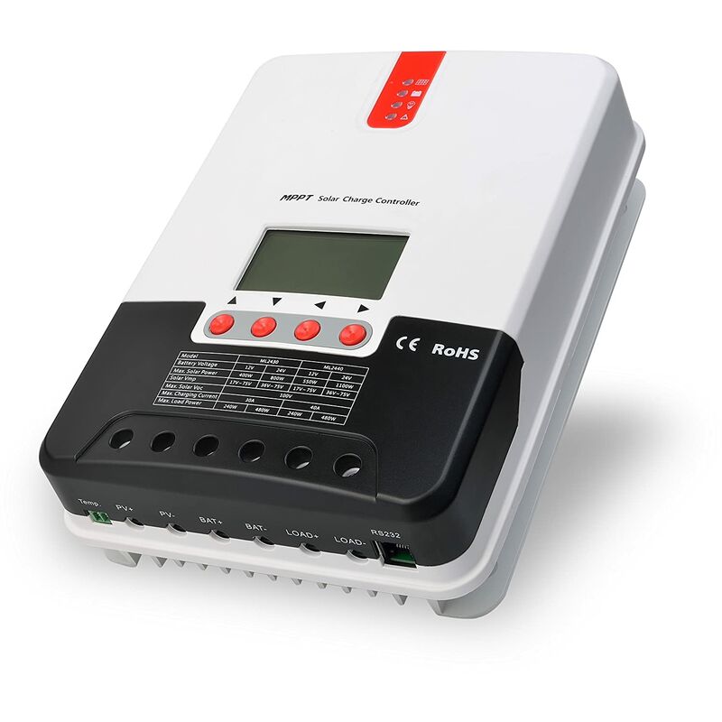 

Tecatel - Regulador de Carga 12V/24V Auto. MPPT 40A