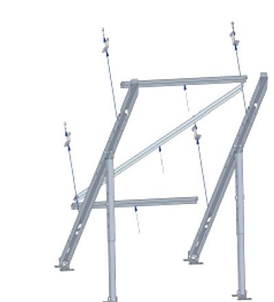Tecatel - Soporte Suelo/Pared Panel Solar