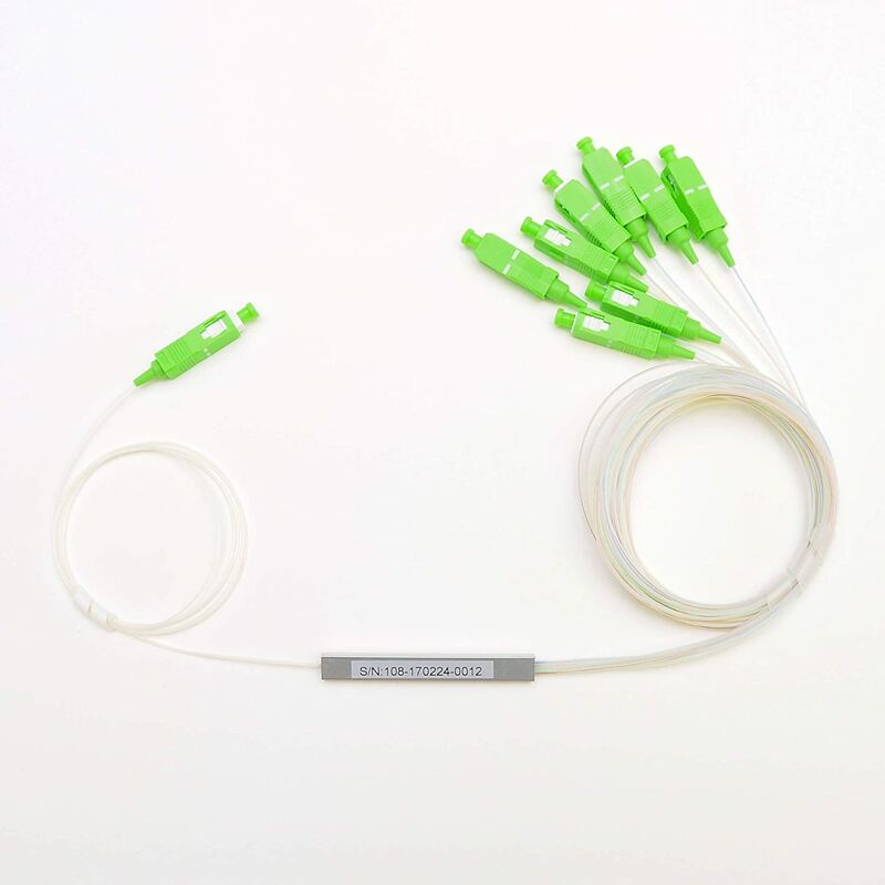 

Splitter óptico PLC conectorizado SC/APC (1x8) - Tecatel