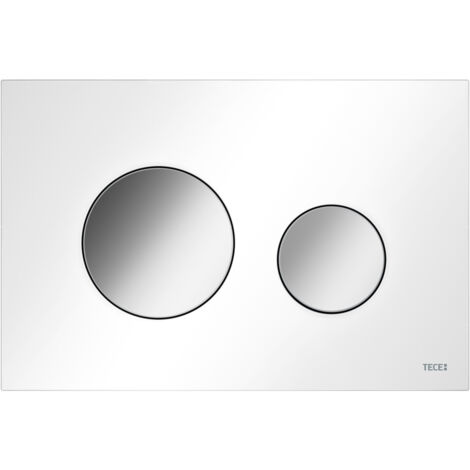 TECE Betätigungsplatte TECEloop WC, weiß, Tasten Chrom glänzend 9240927