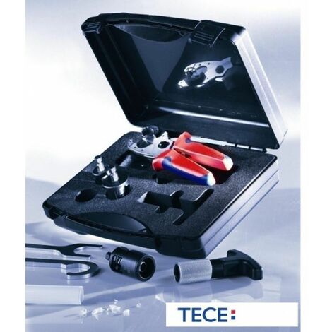 Tece – Coffret multi-outils pour tubes 32 à 50 mm – Coupe, calibrage, chanfreinage – Finitions précises pour professionnels