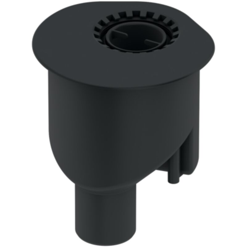 Tece 650003 Drainline Bonde Vertical 1,3 L/s Tube De Plongée Démontable Pour Siphon À Montage Rotatif Noir