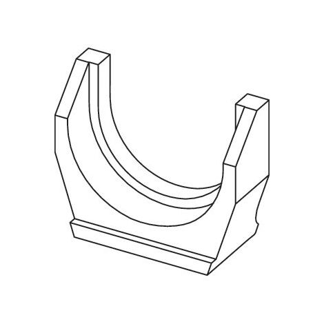 Tece flex PMA 40 63 Pressgabel 50mm Druckhülse