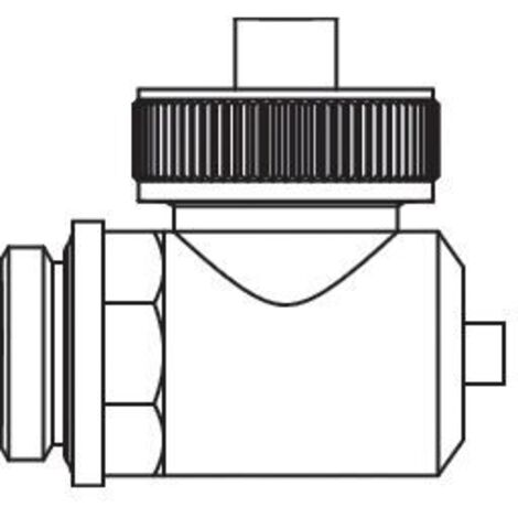Tece floor FE-Hahn G 1/2" mit O-Ring für Edelstahlverteiler