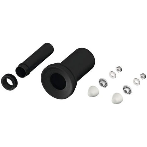 Tece – Kit de raccordement DN 90 pour bâti support – Tube en PP 200mm – Manchon en caoutchouc inclus – Installation efficace des systèmes d'évacuation