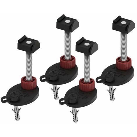 TECE Pieds de montage TECEdrainline, insonorisé, 92-139mm,