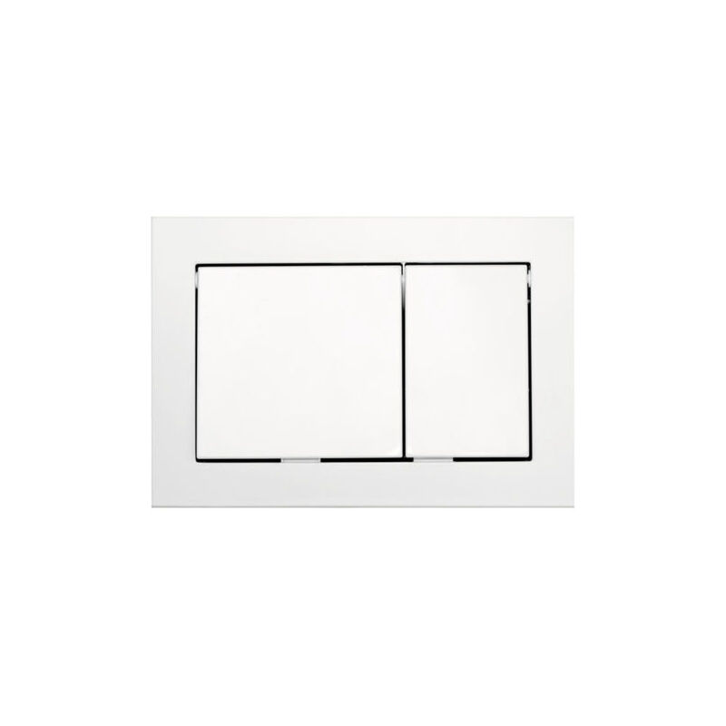 Tece - base Plaque de commande double touche, Blanc (9240700)