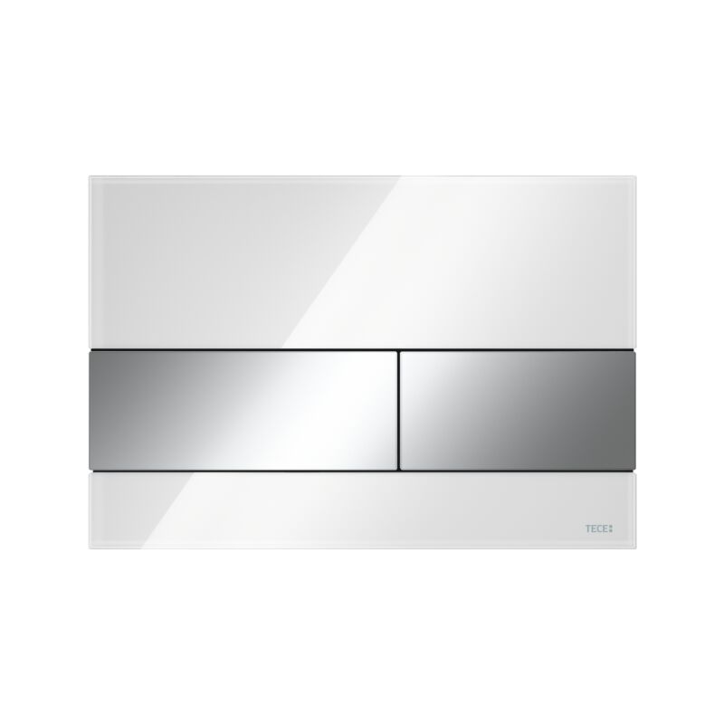Tece Gmbh - TECEsquare plaque de commande wc verre pour technique à deux