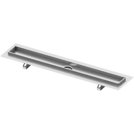 Tece TECEdrainline - Canalina doccia 80 cm, con nastro di tenuta Seal System, acciaio inox 600800