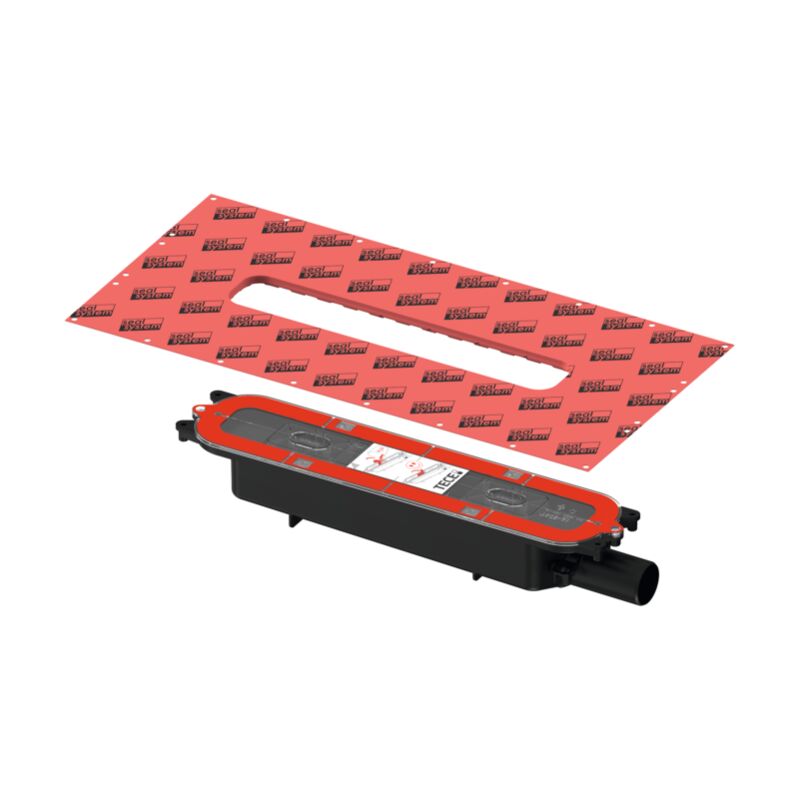 Tece - drainprofile drain 673001 dn 40, drain latéral, plat