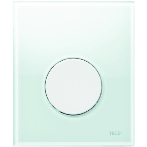 Tece TECEloop - Commande de la chasse d'eau d’urinoir, verre blanc/blanc 9242650