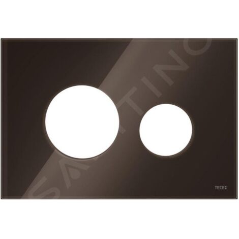 Tece TECEloop - Couvercle de commande de chasse d'eau TECEloop, verre marron café 9240678