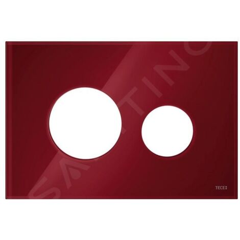 Tece TECEloop - Couvercle de commande de chasse d'eau TECEloop, verre rouge rubis 9240679