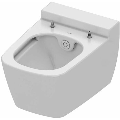 Ideal Standard ProSys - Ensemble pour WC suspendu, WC japonais et abattant  TECEone, Plaque de déclenchement Oleas M2, Rimless, SoftClose, chrome  ProSys80M SP129