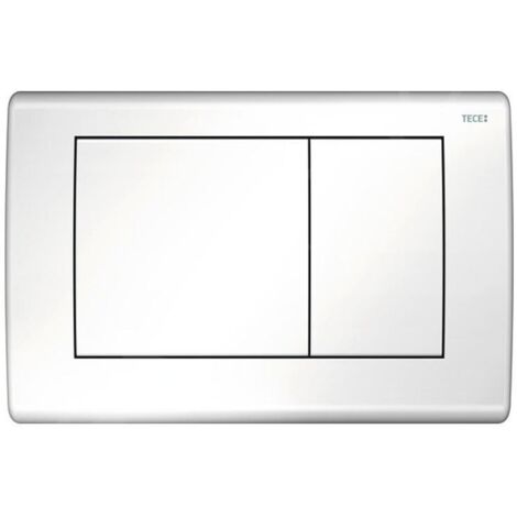 TECE TECEplanus Plaque de commande WC Blanc brillant double débit, 9240324