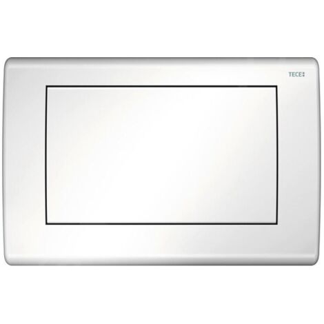 TECE TECEplanus Plaque de commande WC Blanc brillant Technologie simple volume, 9240314