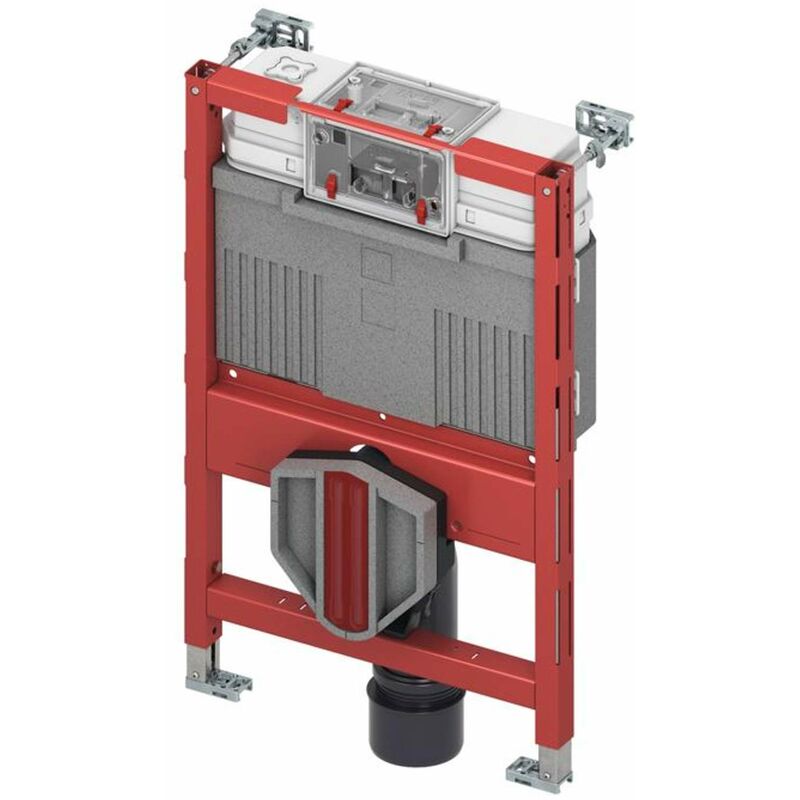 Profil - Bâti-support pour wc suspendu avec fonction bidet, avec réservoir de chasse Uni, hauteur de construction 0,82 m 9300380 - Tece