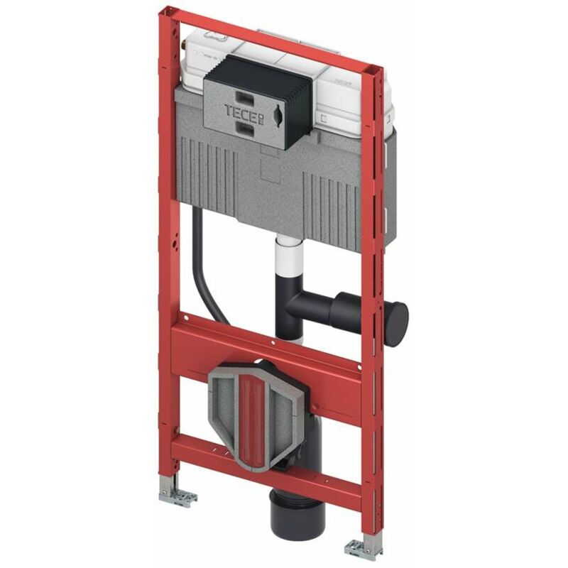 Profil module wc avec réservoir de chasse uni, raccordement - Tece