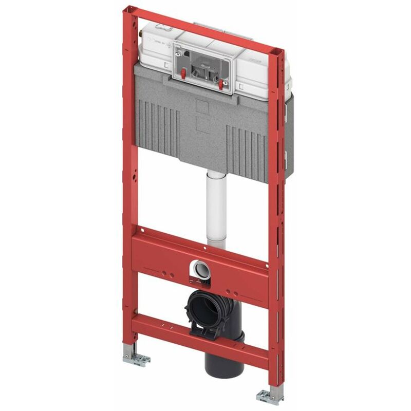 Profil - Bâti-support pour wc suspendu, avec réservoir de chasse Uni, hauteur de construction 1,12 m 9300302 - Tece