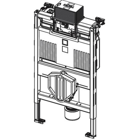 Tece TECEprofil - Vorwandelement für Wand-WC, mit Bidetfunktion, Spülkasten Uni, Bauhöhe 0,82 m 9300380