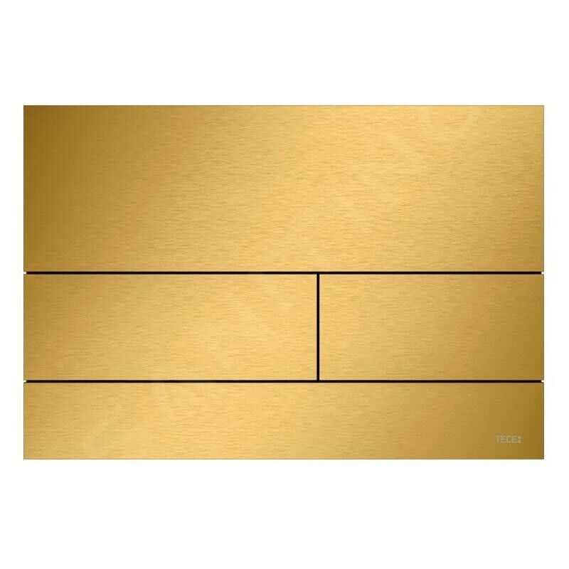 Square - Commande de chasse d'eau, doré brossé 9240838 - Tece