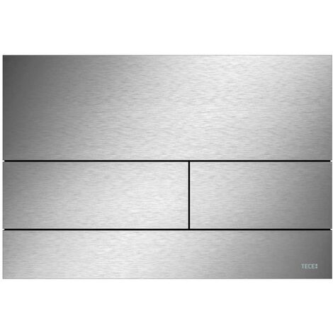 Tece TECEsquare - Placca di comando con finitura anti-impronti, acciaio inox spazzolato 9240830
