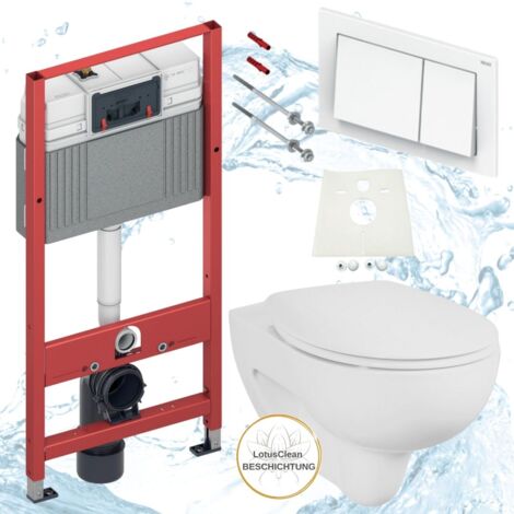 TECE Vorwandelement Geberit Renova Nr.1 WC spülrandlos Komplettset