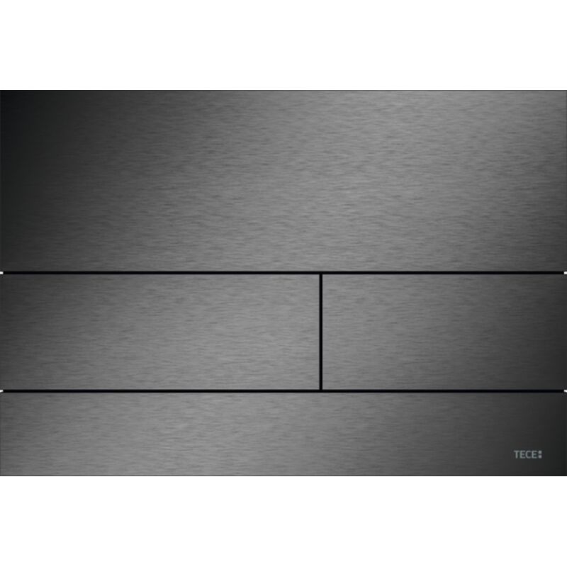 Tece - Square - Wc-betätigungsplatte, Chrom Schwarz Gebürstet 9240846