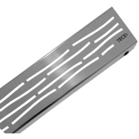 TECEdrainline Designrost ''organic'' 900 mm Edelstahl gebürstet, gerade 600961