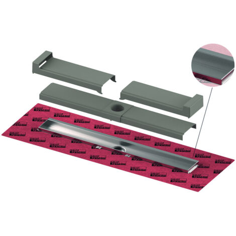 TECEdrainline-evo canal de ducha, con soporte para azulejos,