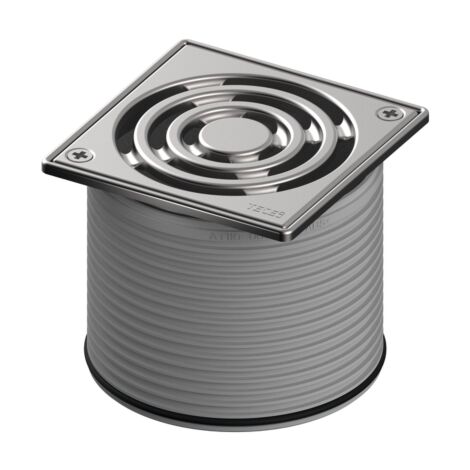TECEdrainpoint S Rostrahmen 3660009 100x100mm, Edelstahl, Designrost verschraubbar