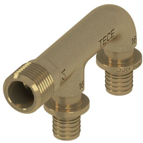 TECEflex Doppelanschluss, druckverlustoptimiert, Siliziumbronze,