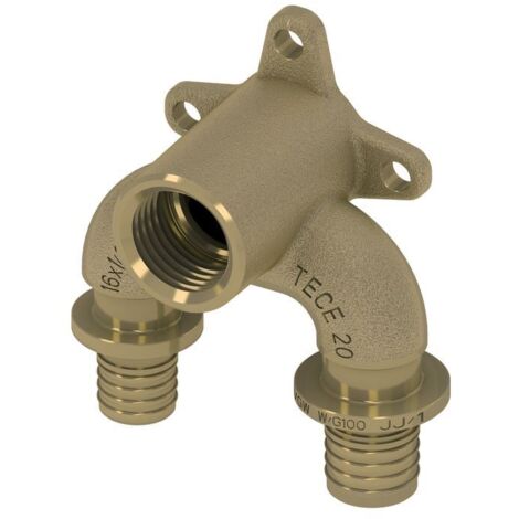 TECEflex U-Doppelwandscheibe reduziert druckverlustop. 16xRp1/2"x20, Si-Bronze